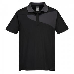Portwest katoenen actief poloshirt voor heren XL zwart/rood