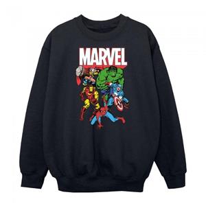 Marvel Avengers Group Shot-sweatshirt voor jongens 12-13 wit