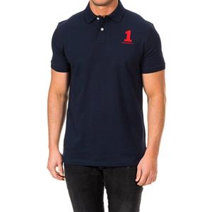Hackett London Polo met korte mouwen en reverskraag HM561478 man XS blauw