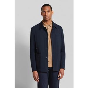 Bugatti Herren Jas met overhemdkraag van elegante jersey