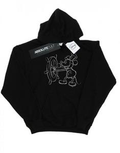 Disney jongens Mickey Mouse Steamboat schets hoodie 12-13 wit