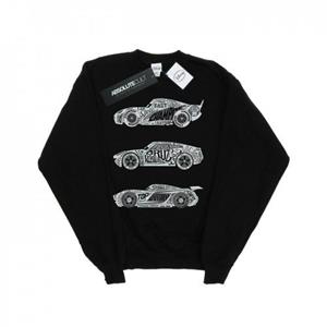 Disney Boys Cars tekstracers sweatshirt 12-13 zwart