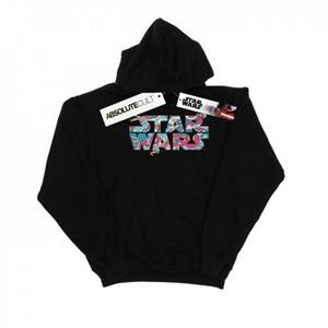 Star Wars jongens golvend schip logo hoodie 12-13 zwart