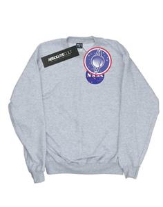 NASA Boys Klassiek Insignia-sweatshirt met borstlogo 12-13 grijs