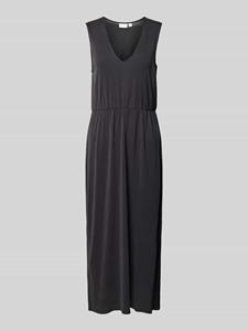 Vila Maxikleid VIMODALA V-NECK S/L MIDI DRESS - NOOS