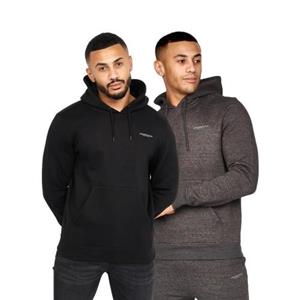 Crosshatch Traymax oversized hoodie voor heren (Pak van 2) S
