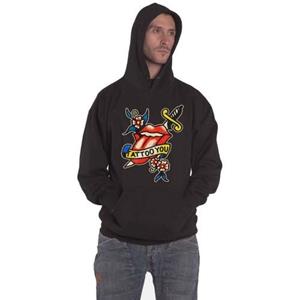 The Rolling Stones De Rolling Stones Unisex volwassen Tattoo You Lick Hoodie L zwart