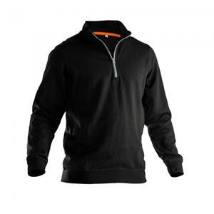 Pertemba FR - Apparel Jobman herensweatshirt met halve rits L zwart