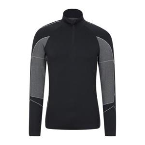 Pertemba FR - Apparel Mountain Warehouse Heren Quiver II naadloze basislaagtop XS-S zwart