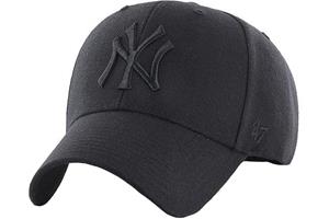 47 Brand New York Yankees MVP-pet, unisex zwarte pet One size zwart