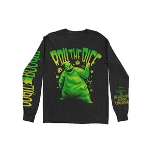 Nightmare Before Christmas Unisex volwassen Roll The Dice T-shirt met lange mouwen M zwart