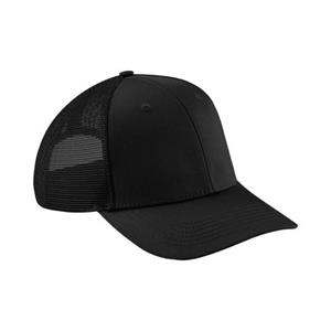 Beechfield Urbanwear Truckerpet, unisex volwassenen One Size zwart