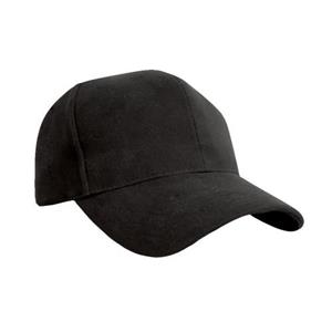 Result Pro Style baseballpet van zwaar geborsteld katoen (2 stuks) One Size zwart