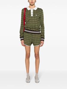 walesbonner Wales Bonner Selassie poloshirt met jacquard - Groen