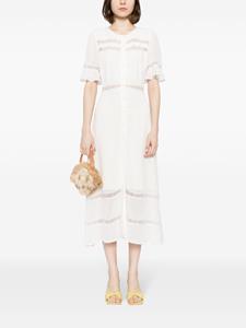 Reformation Woodson Midi-jurk - Beige