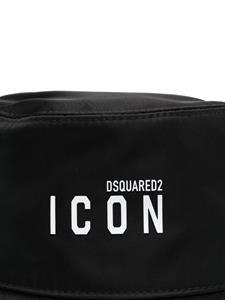 DSQUARED2 Vissershoed met logoprint - Zwart