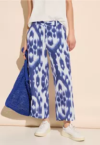 Street One 7/8-broek van linnen met print