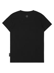 philipppleinjunior Philipp Plein Junior Katoenen T-shirt - Zwart