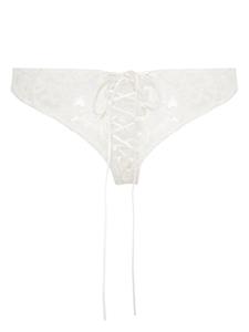 kikidemontparnasse Kiki de Montparnasse Lola slip van kant - Wit