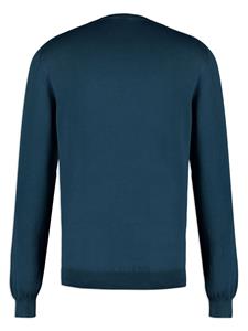 Boglioli crew-neck cotton sweatshirt - Blauw