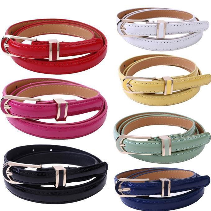 Glasses New Fashion Women's Vintage Accessories Casual Thin Leisure Leather Belt
