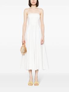 Reformation Strapless midi-jurk - Wit