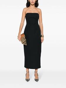 magdabutrym Magda Butrym Strapless midi-jurk - Zwart