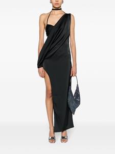 atubodycouture Atu Body Couture x Rue Ra midi-jurk met V-hals - Zwart