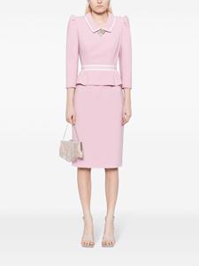 jennypackham Jenny Packham Honeybee midi-jurk met peplum taille - Roze