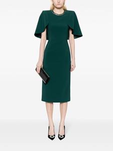 jennypackham Jenny Packham Flirtini midi-jurk verfraaid met kristallen - Groen