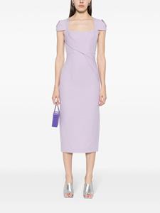 rolandmouret Roland Mouret Midi-jurk met textuur - Paars