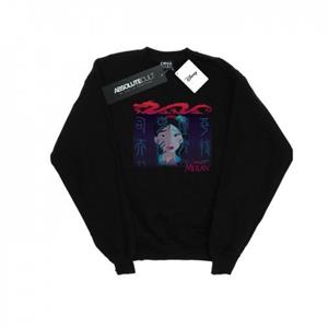 Disney jongens Mulan Geisha gezicht Sweatshirt 12-13 zwart