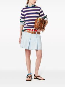 miumiu Miu Miu Geplooide rok - Blauw