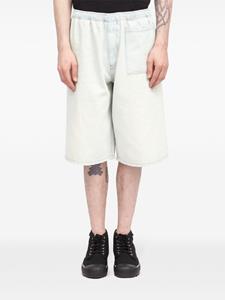 MM6 Maison Margiela elasticated-waist denim shorts - Wit