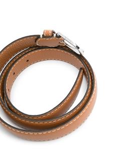 TOTEME Riem van bewerkt leer - Bruin