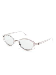 Kuboraum H01 oval-frame sunglasses - Zilver