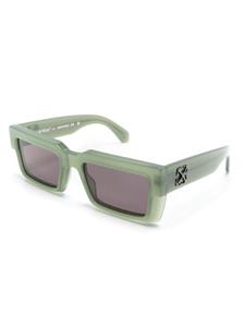 off-whiteeyewear Off-White Eyewear Moberly zonnebril met rechthoekig montuur - Groen