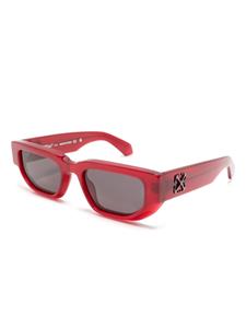 off-whiteeyewear Off-White Eyewear Greely zonnebril met geometrisch montuur - Rood