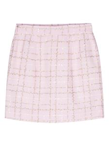 Alessandra Rich Mini-rok met pailletten - Roze