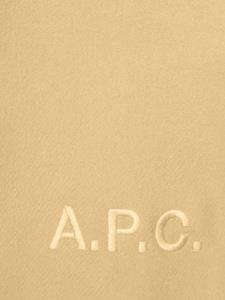 A.P.C. Sjaal met geborduurd logo - Geel