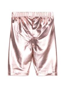 Andorine Bikershorts met metallic-effect - Roze