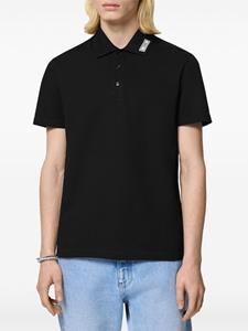Versace 90s poloshirt met logo - Zwart