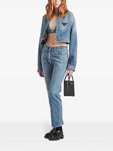 Prada Low waist jeans van biologisch denim - Blauw