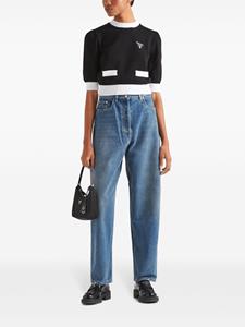 Prada High waist straight jeans - Blauw