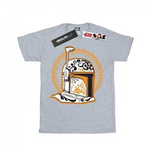 Star Wars Boys Boba Fett Dia De Los Muertos T-Shirt