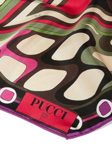 PUCCI Zijde-twill sjaal met print - Groen