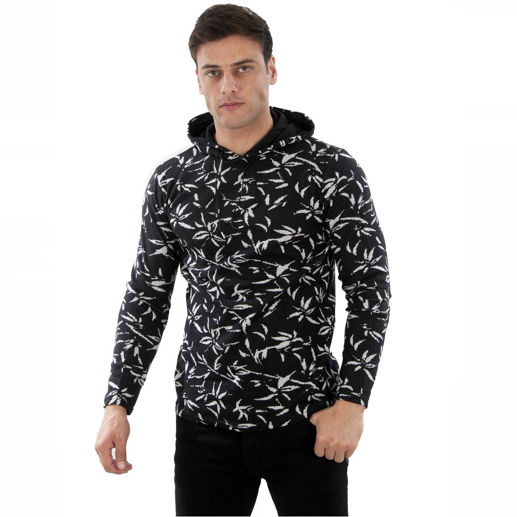 DeepSea Men's Patterned Hooded Sweatshirt 2300430