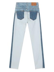 chiaraferragni Chiara Ferragni Jeans met toelopende pijpen en franje - Blauw