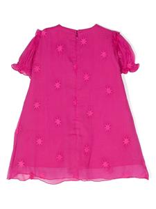 chloékids Chloé Kids Jurk met geborduurde ster - Roze