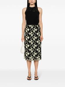 Paul Smith guipure-lace midi skirt - Geel
